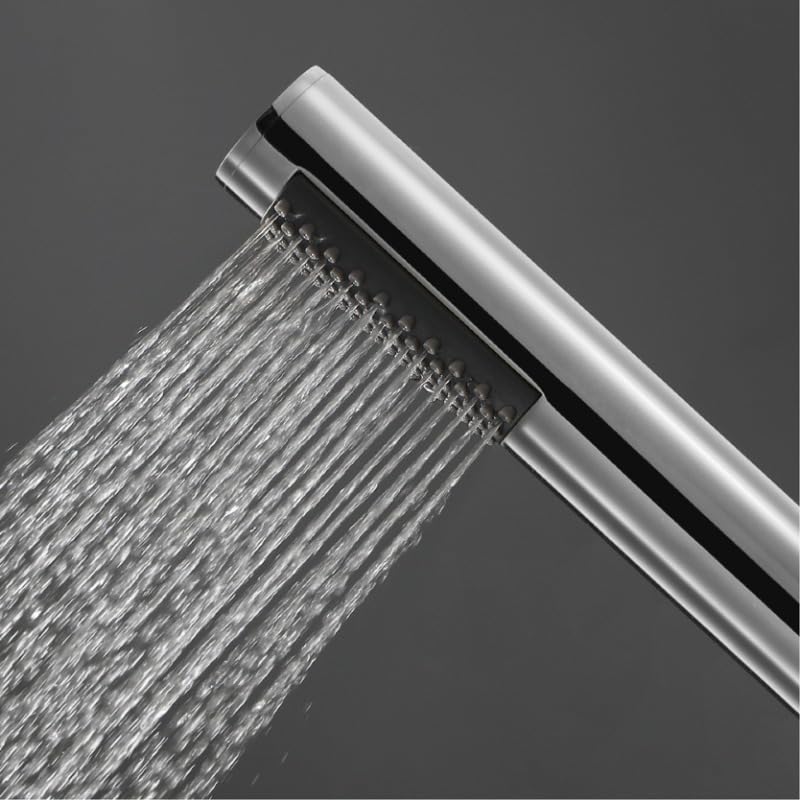 Juego de alcachofa de ducha de alta presión y rociador de mano de acero inoxidable en oro cepillado/oro rosa/blanco, 2 accesorios para una mejor experiencia de ducha