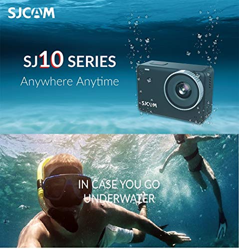 Image of SJCAM SJ10X Optical 12 MP 4K24fps | 5.91 cm (2.33 inch) UHD IPS Touch Display Action Camera | 10M Waterproof Body | Gyro Stabilization | Mono (1 Internal Microphone) | VLOGING, Black