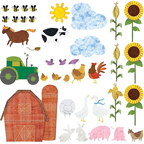 Vinilos decorativos temáticos de granja 38 piezas