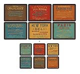 Pack enthält 6 Tischsets und 6 Glasuntersetzer
