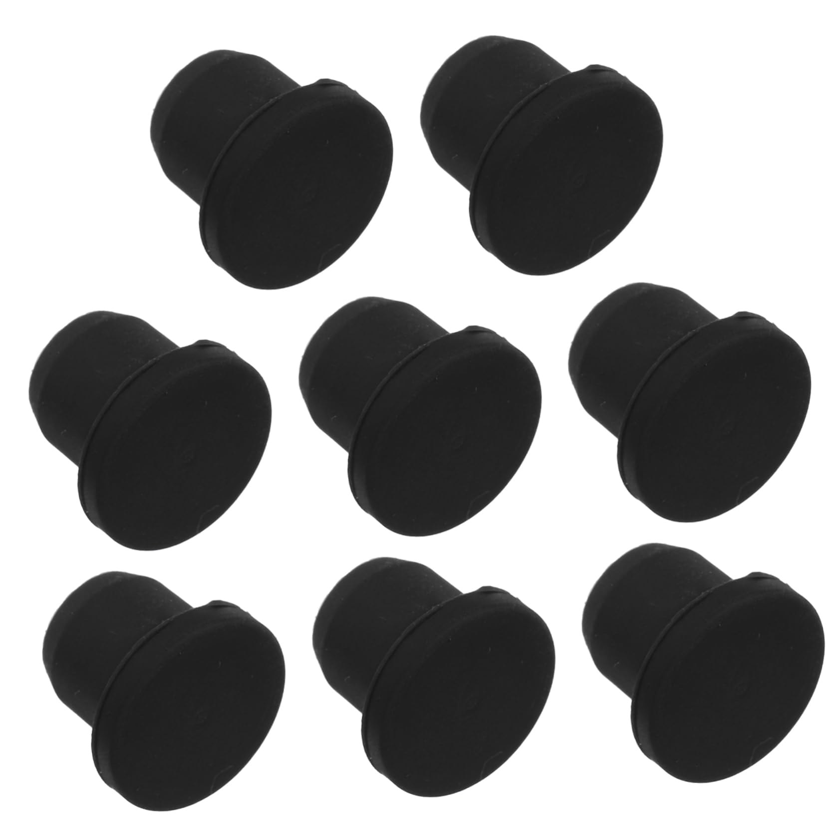 GRIRIW 8Pcs Rubber Stoppers for Vials Leak Sealing Plugs for Laboratory and Household Use Soft and Flexible Design for Test Tubes and Chemical Bottles