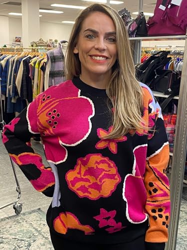 Desigual Maglione Da Donna Flat Knit Thin Gauge, Felpa Donna, Nero, M - 2