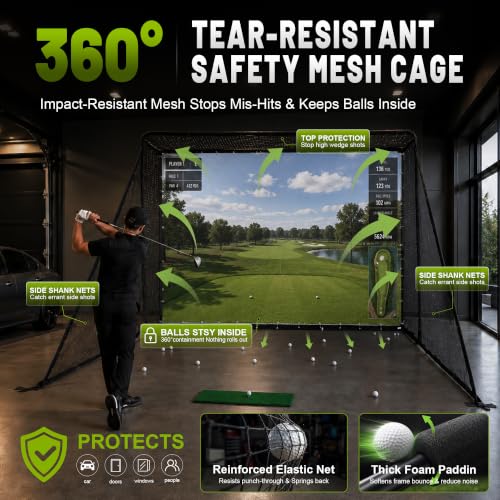 Homevol 2-in-1 Simulator Net System