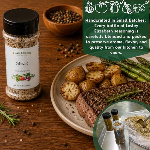 Image of Lesley Elizabeth Steak Seasoning & Rub, 6.8 Ounces