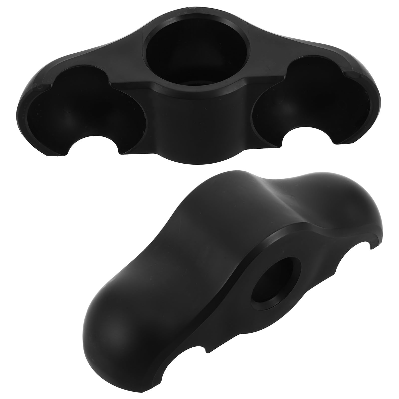 Adaptadores de pies para bicicleta estática interior almohadillas plástico negro ejercicio 8