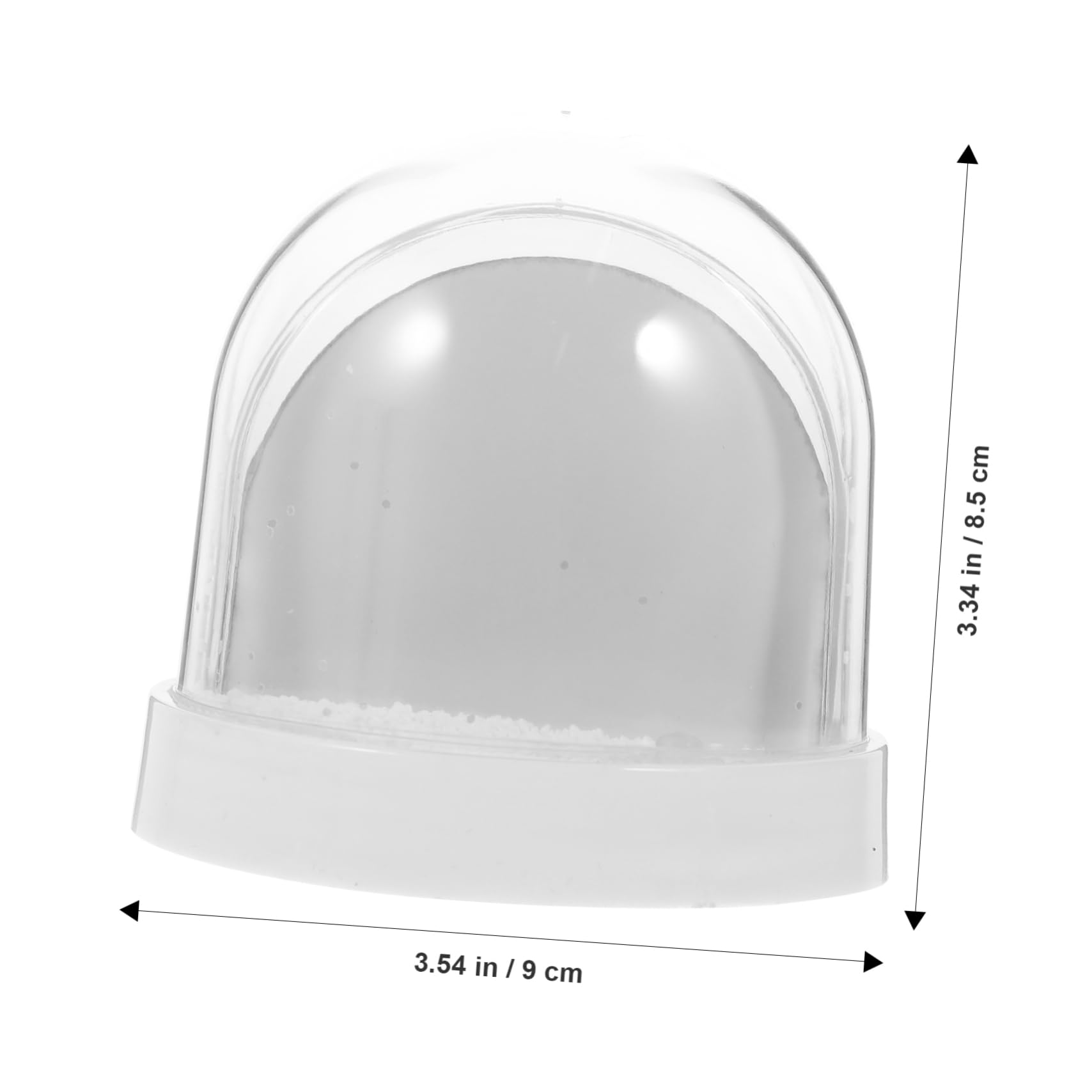 STOBAZA 4piezas Globo De Nieve Personalizable Con Foto Para Kit De Artesanía Con Base y Material De Sublimación Para Decoración De Cumpleaños y Fiestas
