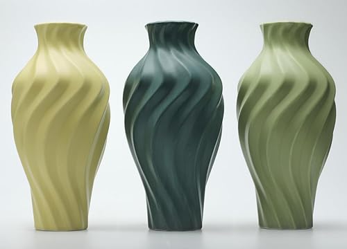 Miniatura 9 de Esquisly jarrones Decoración del hogar, jarrones, florero verde, florero verde de cerámica, jarrones para sala de estar, decoración del hogar