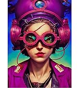 DCIDBEI 40x50CM 5D Diamond Painting Complet Dark Rond,Femme