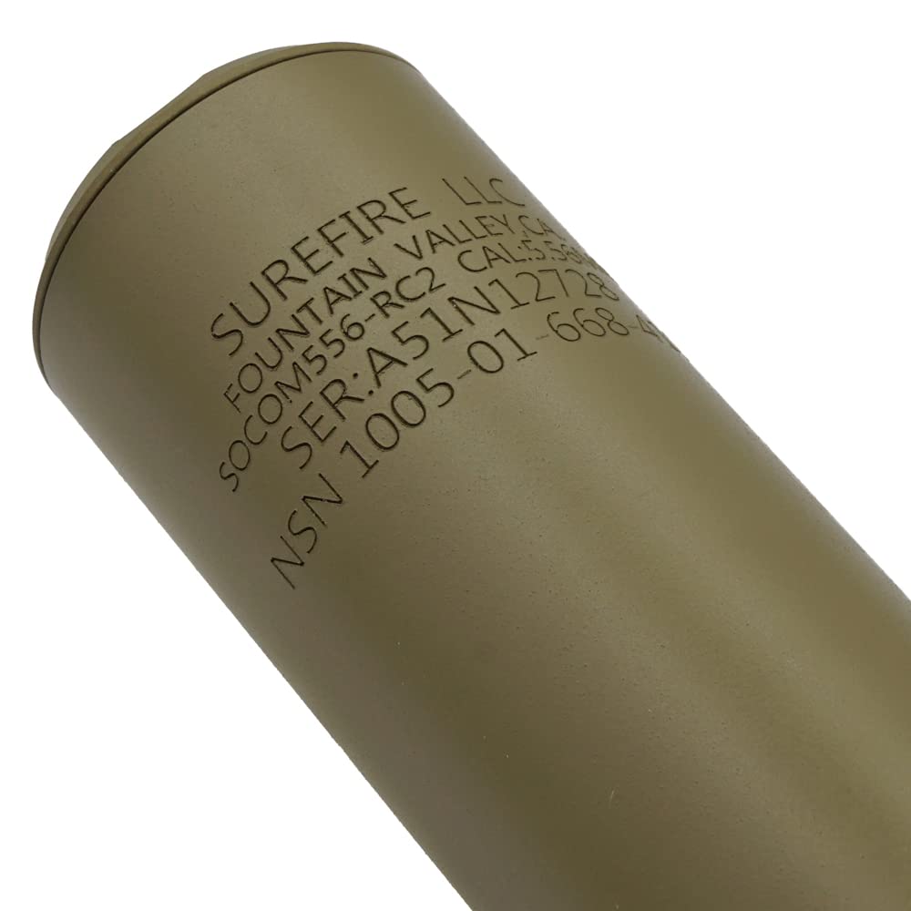 消音材入り！フラッシュハイダー付き5.56RC2タイプサプレッサータンカラー