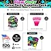 Glow Party Value Supplies Packs (60 Pieces for 16 Guests) - Neon 80s Party Supplies, Glow in the Dark Party Supplies, 80's Party Decorations, Plates and Napkins, Neon Glow Party, Blue Orchards