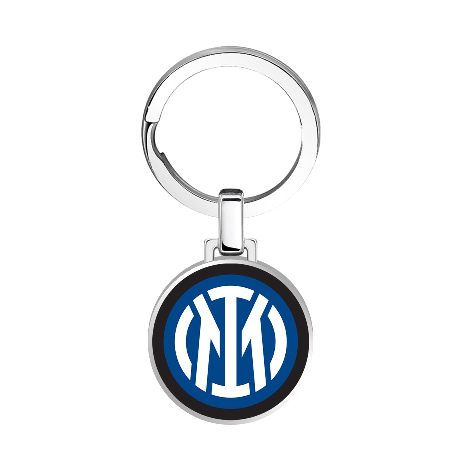 Clondo Portachiavi Fc Inter Acciaio Inossidabile Prodotto Ufficiale Calcio Gadget Elegante Resistente Logo Idea Regalo Tifosi Neroazzurri
