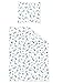 Produktbild Irisette Bettwäsche Soft-Jersey blau-weiß Größe 135x200 cm (80x80 cm)