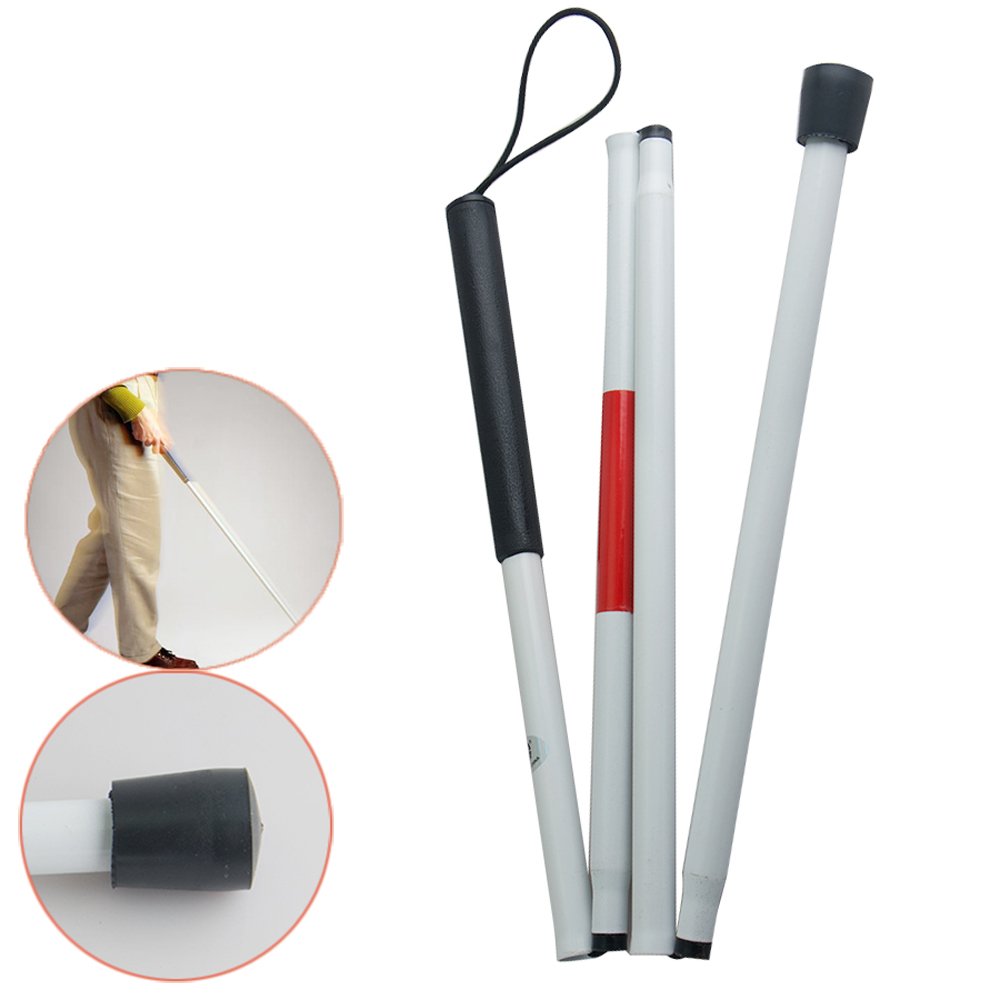 Xaer Walking Stick, 47IN Aluminum Mobility Folding Cane For the Blind