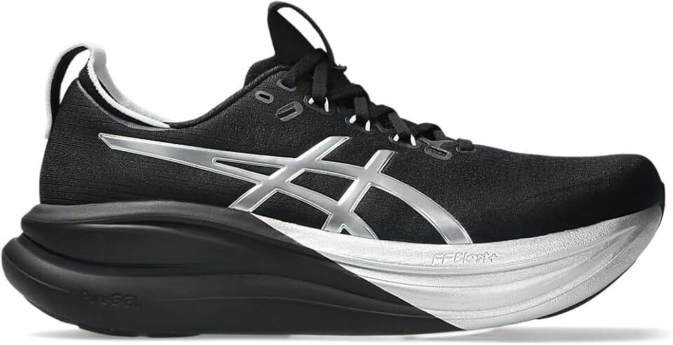 Tênis Masculino Asics Gel Nimbus 28 - Preto/Prata