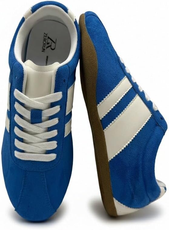 Low-Profile Womens Casual Shoes Retro-Inspired Upper Design Lace-Up Athletic Womens Shoes Sneakers Non-Slip Rubber Sole - Image 2