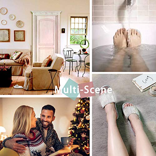 Fur Story Womens Slides House Slippers Rhinestone Glitter Slides Cozy Bedroom Slippers Shower Shoes Cute Slippers For Women Platform Sandals #TOP7