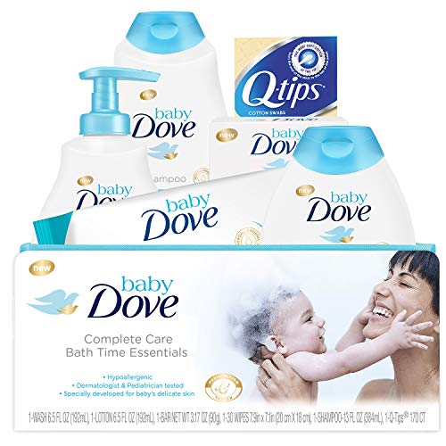 Image of Baby Dove Tip to Toe Baby Gift Set Complete Care Bath Time Essentials 6 Count For Baby's Delicate Skin Hypoallergenic