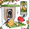 Smart Bird Feeder with Camera,2.5K HD Bird Watching Camera with AI Identify,Auto Capture Birds Videos & Detection,Solar Powered Wireless Birdhouse Cameras for Outdoors,Ideal Gift for Family,Friends
