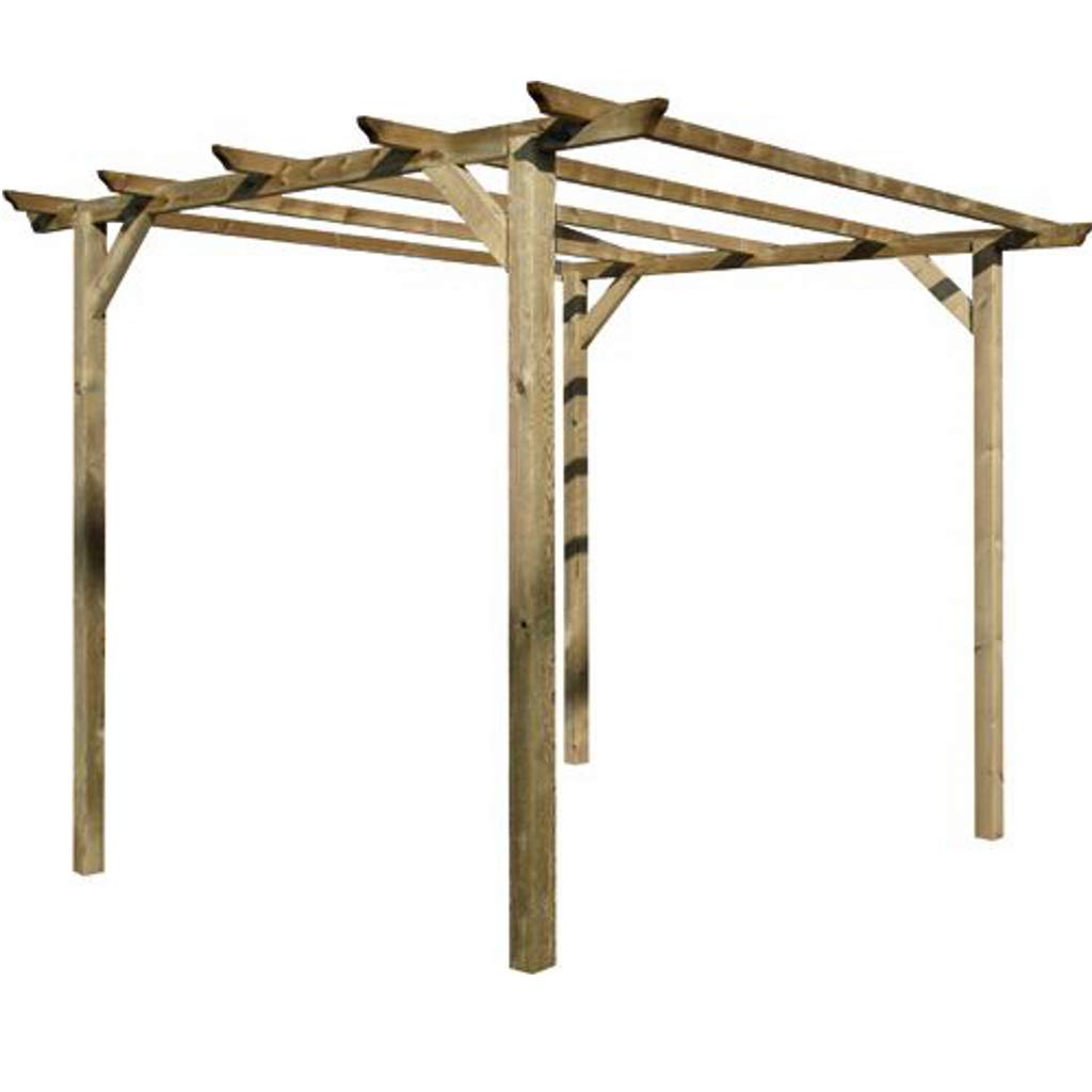 nextradeitalia CF da 1 PZ Tavola in Legno PIALLATA Liscia per PERGOLA Gazebo Giardino Morale Recinzione e pergolati TRATTATO 45X90 MM H 400 CM