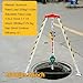 Industrial Confined Space Transport System, 1200-2600 lbs Fall Protection, Emergency Access for Harsh Conditions, Heavy-Duty Winch 544.3kg, Safe Sewer Trench Equipment