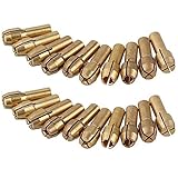 spannzangenverlängerung Messing-Spannzange Dremel-Bohrfutter für Drehwerkzeug, inklusive Spanndurchmesser 0,5 mm, 0,8 mm, 1,0 mm, 1,2 mm, 1,5 mm, 1,8 mm, 2,0 mm, 2,4 mm, 3,0 mm, 3,2 mm.