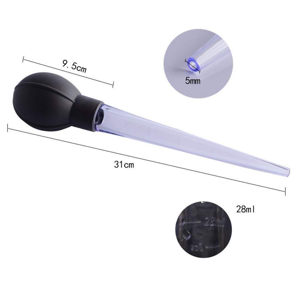 UPKOCH Pipettes graduées en plastique avec graduation pour huile essentielle liquide (Noir)