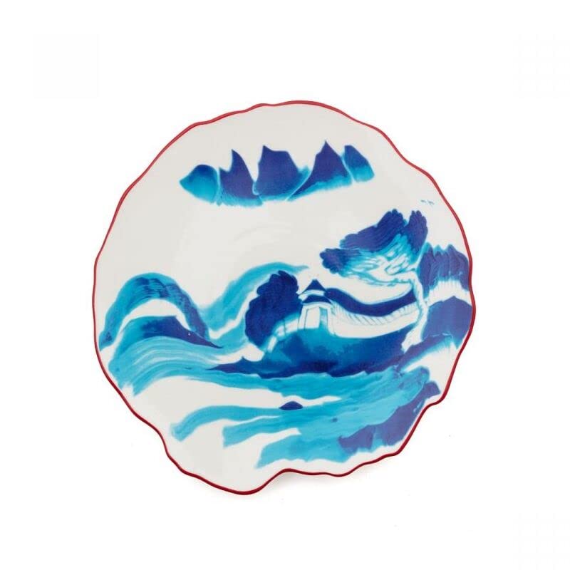 SELETTI Classics on Acid Dessert Plate Melting Landscape