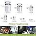 7 PCS Calibration Weights, Scale Weight Set 1g 2g 5g 10g 20g 50g 100g, Carbon Steel Small Weight for Digital Scale, Gram Scale Balance, Jewelry Scale (Silver)