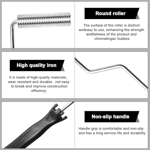 Behogan 3 Stücke Laminierwalzen Set: Fiberglas Roller Tool Kit, Laminierrolle Aluminiumlegierung, Epoxidharz Roller Zubehör, Fiberglas Laminierrolle, für Fertigungsindustrie Anwendung