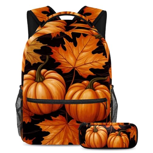 Sac d'école adolescents motif automne cadeau de rentrée