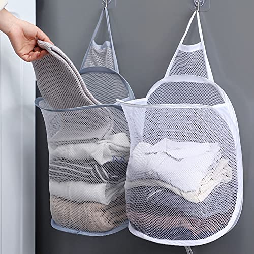 Lurrose 2Pcs Parede Cestos De Roupa Dobrável Cesto de Roupa Suja Cesto de Roupa Dobrável Saco de Lav