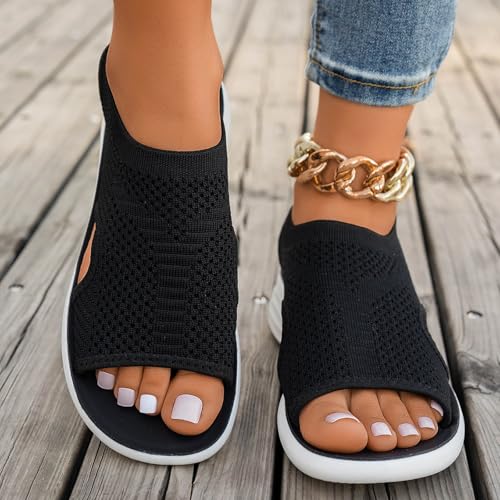 Sandalias cómodas de moda tipo gladiador con ajuste de arco anatómico para mujer 6