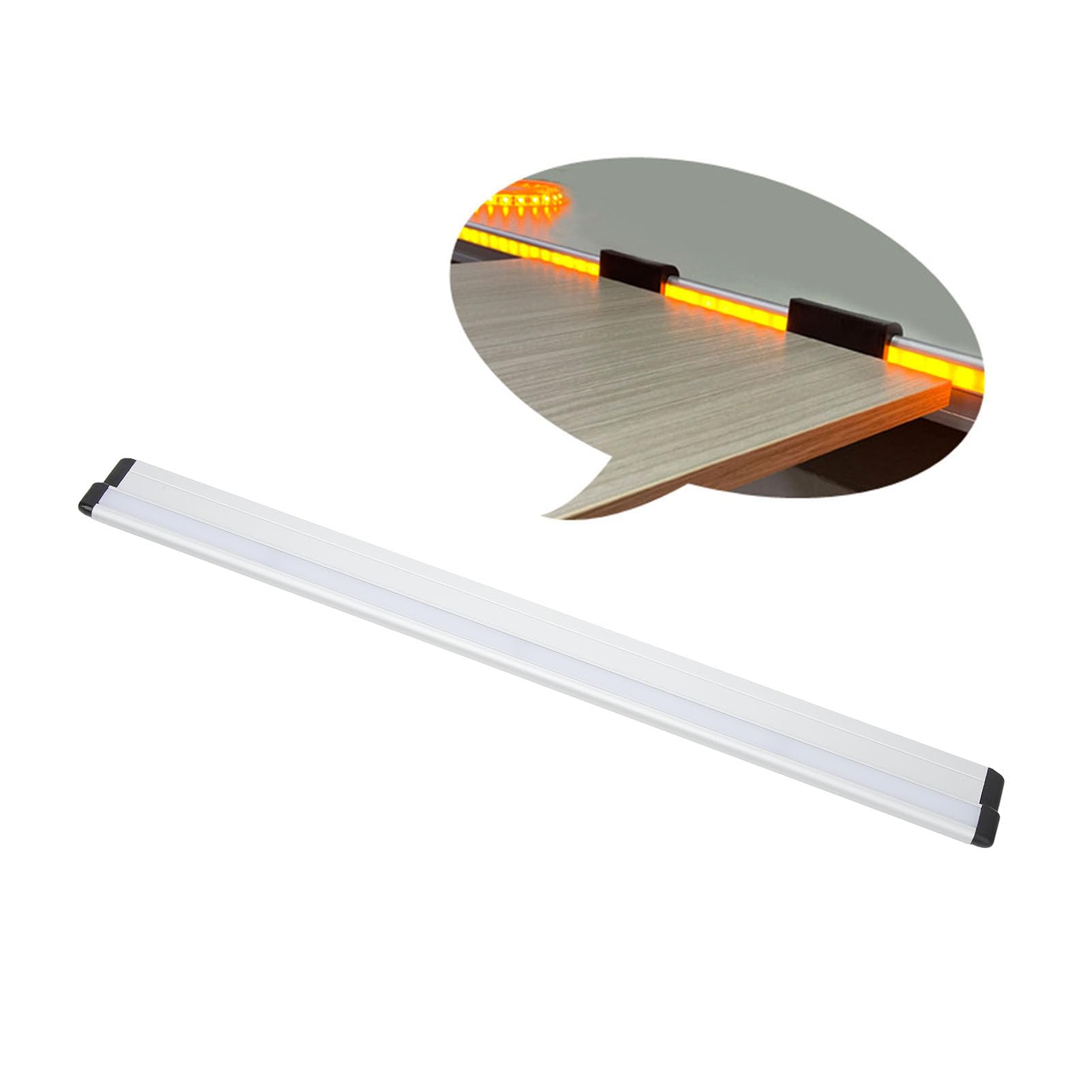 VOBOR Rail De Table De RV De 500mm-Rail De Support De Table Mural Antirouille en Alliage D'aluminium pour Caravane De Bateau De Yacht