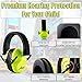 Asani Kids’ Noise Cancelling Ear Muffs | 25db Hearing Protection Earmuffs for Children/Toddler | Sound Blocking Over Ear Headphones | Bonus Carry Bag | For Shooting Range, Mowing, Car Race & More