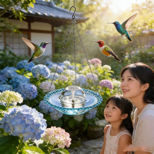 Fuente de baño para pájaros USB vertical: la solución compacta para balcones pequeños 7