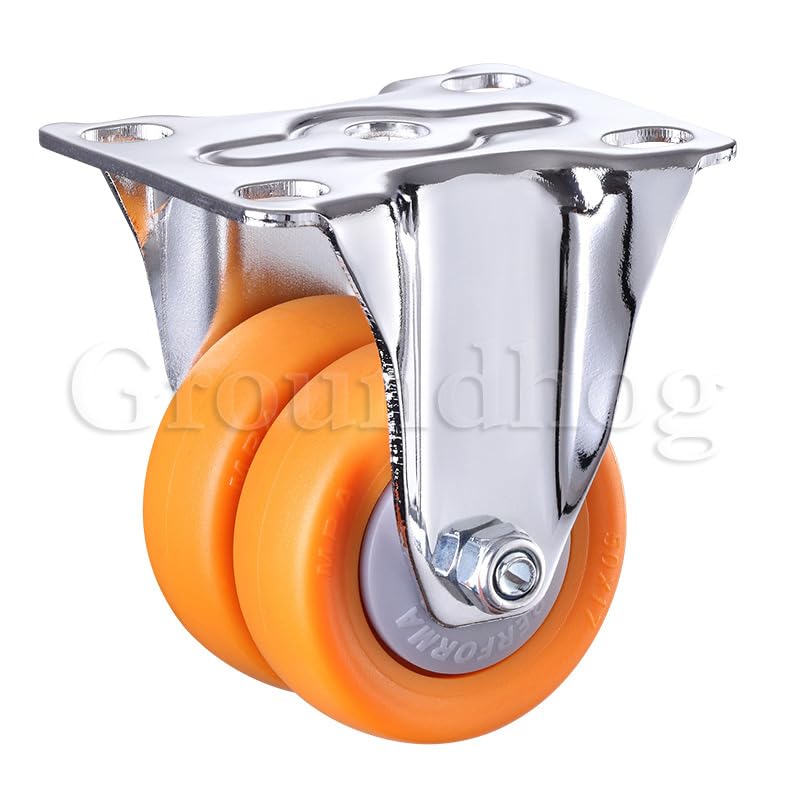 4 szt. Kółka obrotowe o dużej wytrzymałości z hamulcem - 1,5/2-calowe ciche, niebrudzące nylonowe koła(Brake-Universal 1.5 Inch)