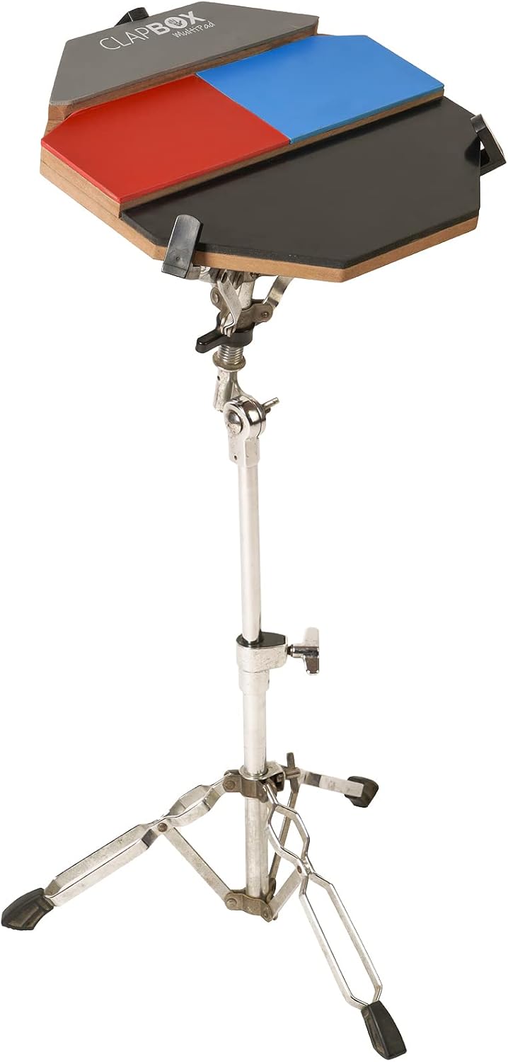 Clapbox Drum Practice Pad - Not Made in China - 12 inches (Practice Pad Only) - Most Popular Cajon Brand Online (Multi, 12)