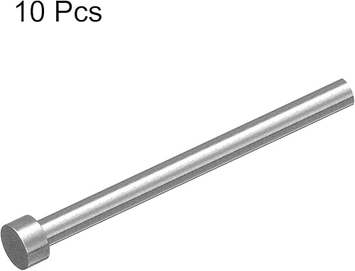 Miniatura 20 de uxcell 10 pines eyectores rectos, 0.039 in (0.04 pulgadas) de diámetro. SKD61 punzón de punta redonda de 3.937 in (4 pulgadas) de largo