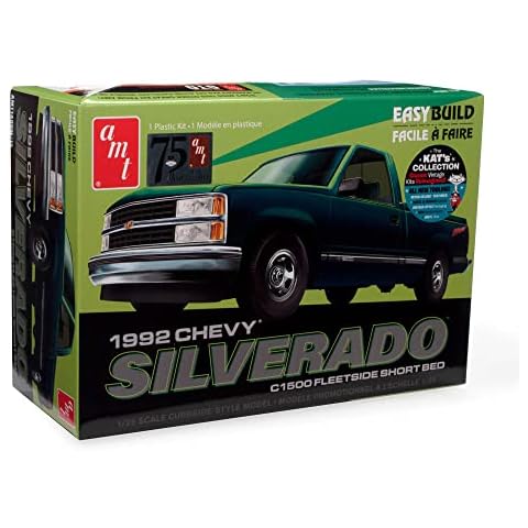 AMT 1992 Chevrolet Silverado Shortbed Fleetside Pickup Easy Build 1:25 Scale Model Kit Cover