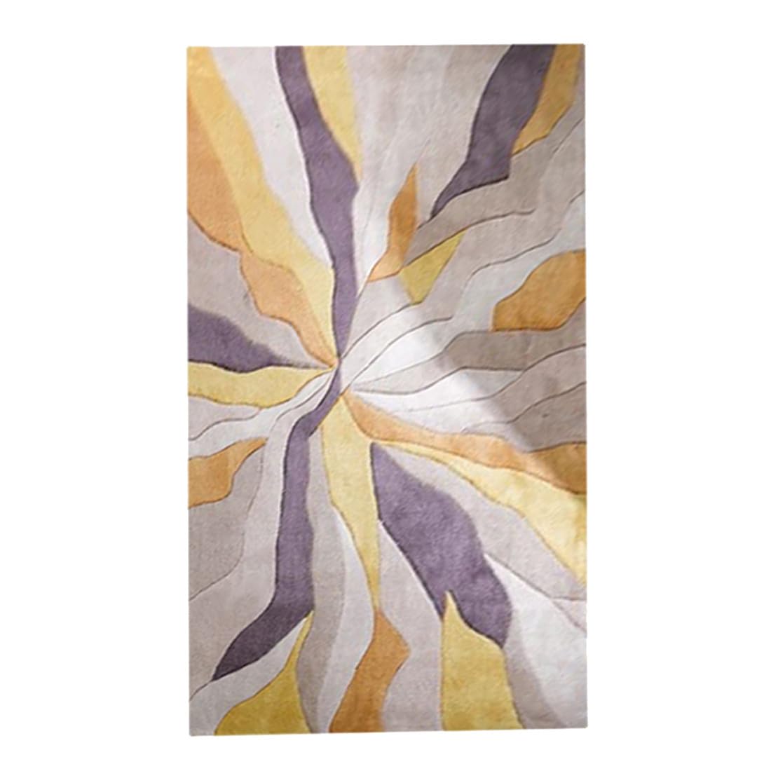 Florida Rugs Modern Super Soft Carpet Geometric Handmade Woolen Carpet for Living Room Bedroom and Hall Rugs, Multi ZB_6x8 Feet