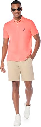 Nautica Men's Short Sleeve Solid Stretch Cotton Pique Polo Shirt Polo Shirt (Pack of 1)
