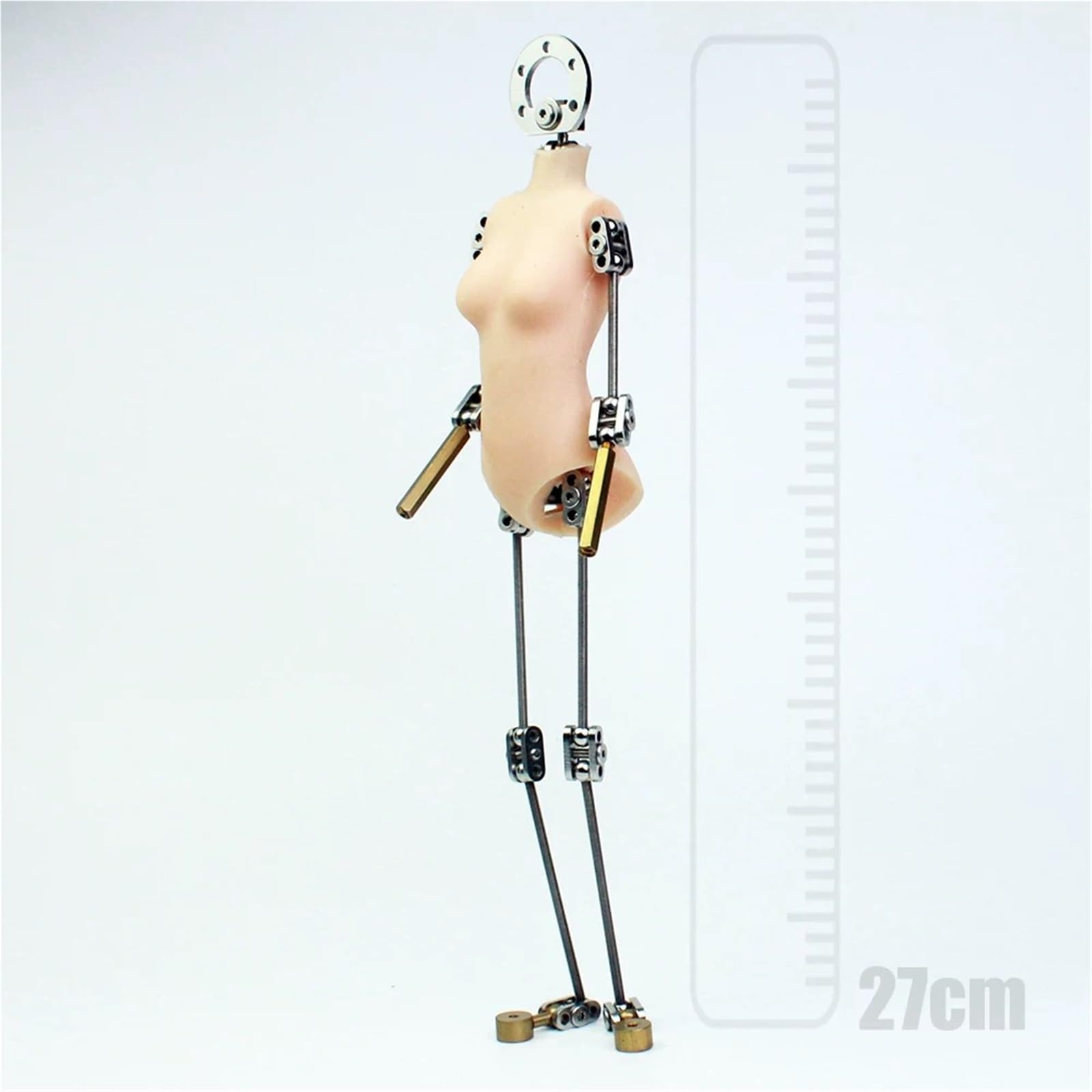 Stop Motion Armature Puppet mit flexiblem Silikonkörper, Metallskelett für DIY-Charakter-Design, ideal für professionelle Studioanimation