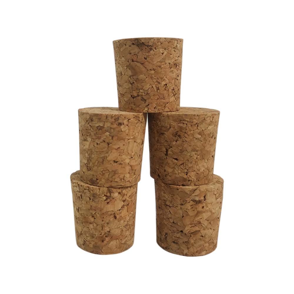 DIAH DO IT AT HOME 12 Pack Natural Tapered Cork Bungs (28/32mm) for 1 Gallon Demijohns - Solid Wine Corks for DIY Home Brewing & Winemaking - Airtight Sealing Stoppers for 4.5L Glass Carboys