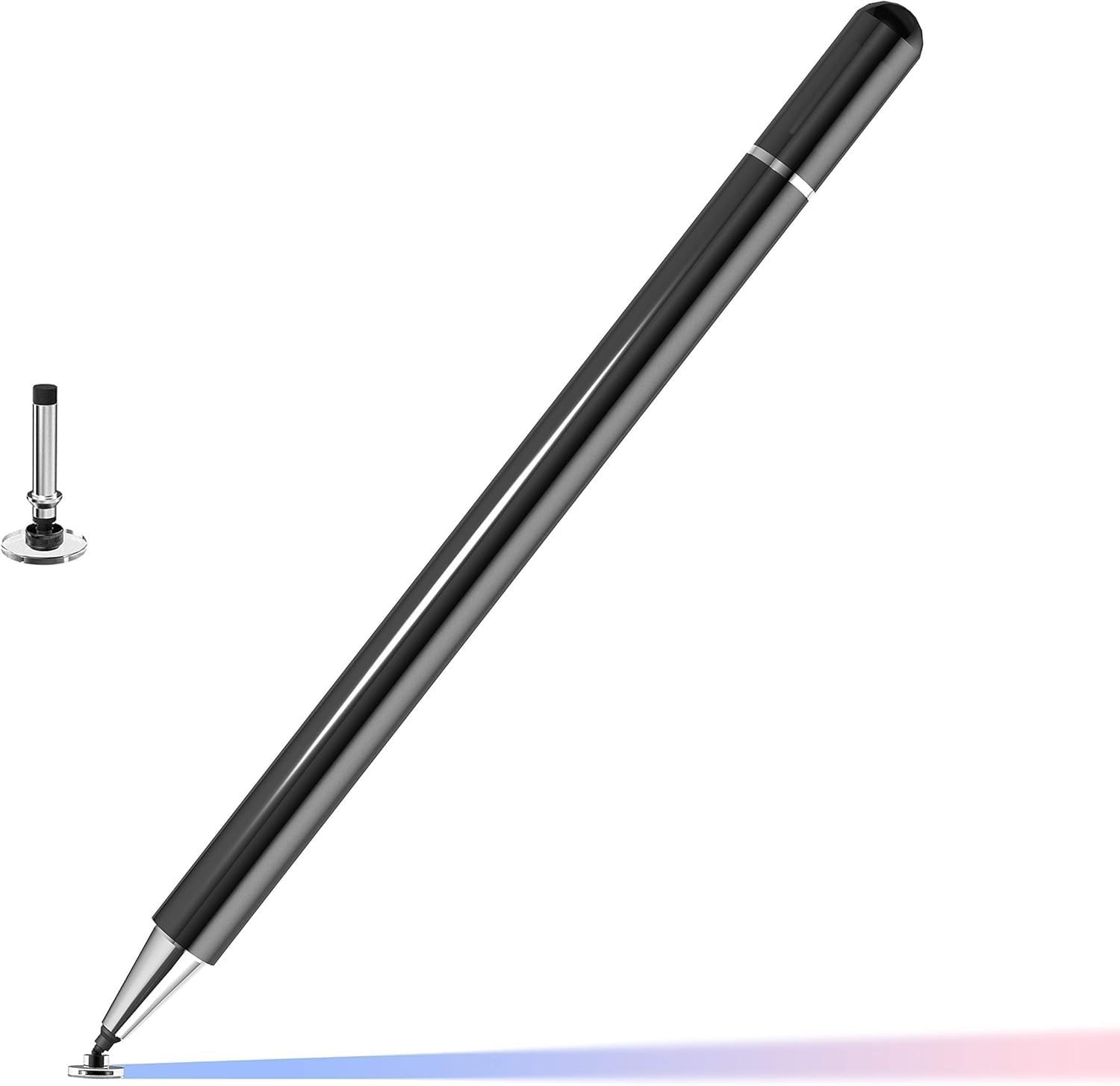 GadgetBite Stylus Pen for Android Tablet & iOS All Touchscreen Devices Capacitive Universal Smart Pencil with Fine Point Disc Tip Lightweight Metal Body Magnetic Cap for Mobile Phone iPad Tab - Black-image-28