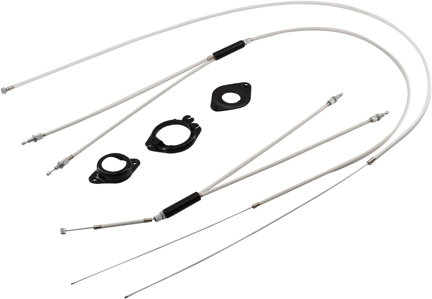 BMX Bike Brake Cable Set Gyro Brake Cables Front and Rear Brake Set Bicycle Brake Cable Housing with Spinner Rotor Bike Replacement Part
