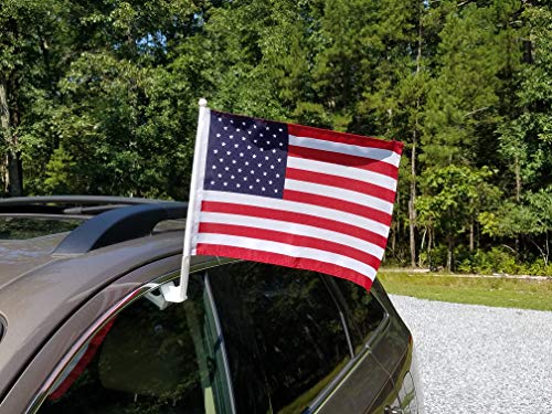 MissionMax 12 American Car Window Flags That Clip on All Vehicle Windows. These Car Flags are The Perfect Sales Tool for All Car Auto Dealers. Let Your Cars, Trucks and Vans Stand Out - Thumbnail 2