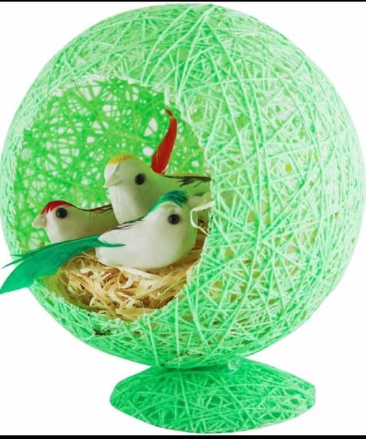 Buy KLAVIYO Handcrafted Decorative Thread Birds Nest , Table Top Decor