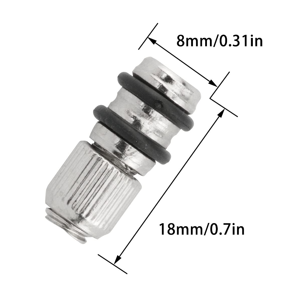 Shelf Bracket Peg 20PCS 8x18mm Zinc Alloy Single Glass Shelf Supports Shelf Holder Support Pins — Amazon image 2