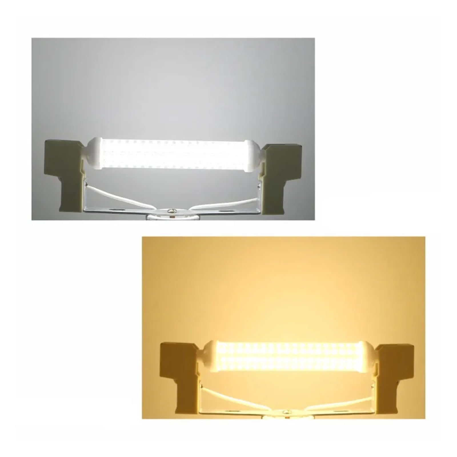 Illuminazione da soffitto 4 pezzi R7s LED lampada 20W 30W LED lampadina di mais 2835 lampada sostituire faretto luce alogena R7S lampadina senza sfarfallio per casa garage magazzino(Cold white,30W)