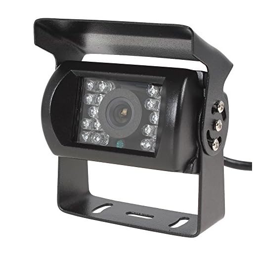 BW Bakifrån backup omvänd HD-kamera för bil lastbil lastbil pickup buss fordon husvagnar - vattentät, mörkerseende DC 12 V - 24 V